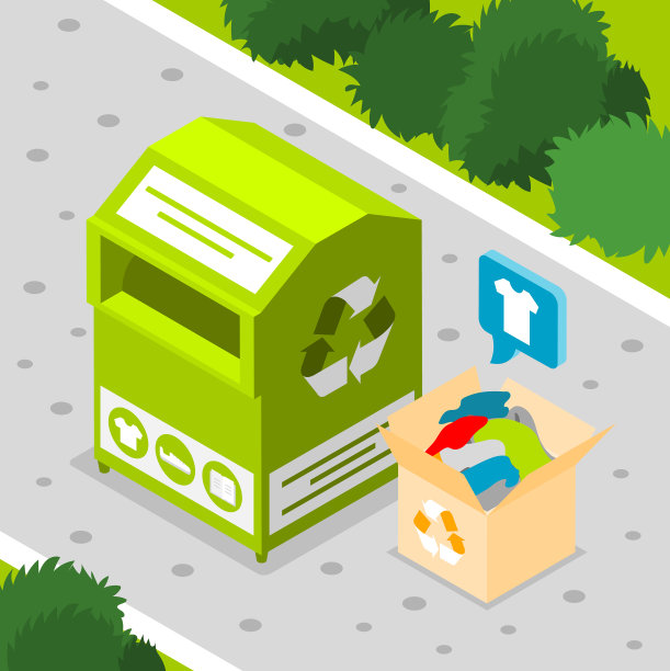 可持续时尚等距海报图片下载