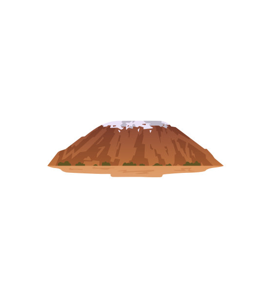 孤立的卡通山图标山图片下载