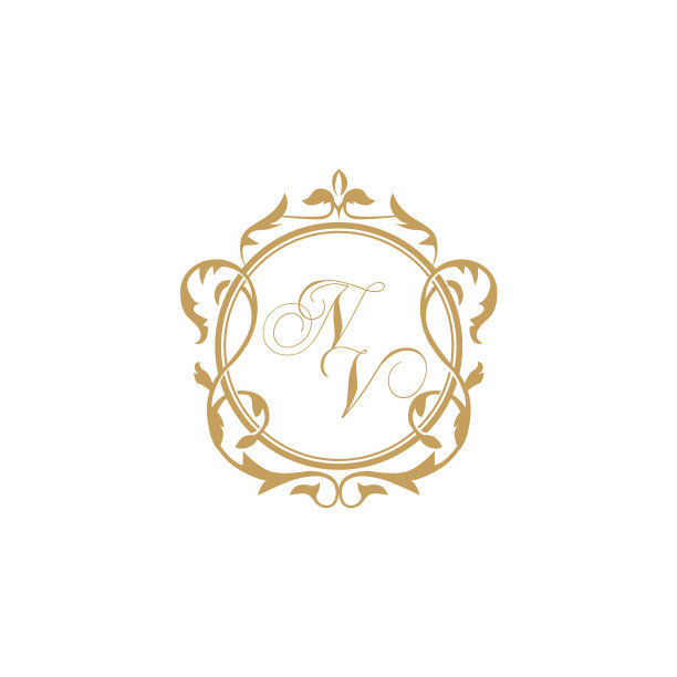 初始婚礼邀请函优雅图文图片下载