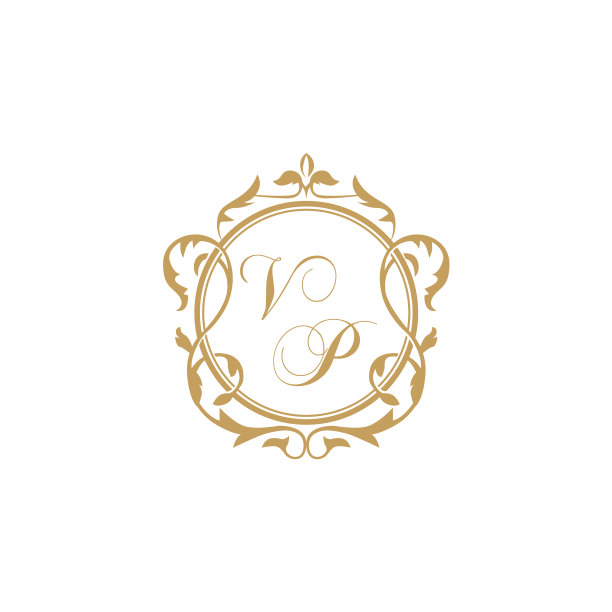 副总裁初始婚礼邀请优雅图形图片下载