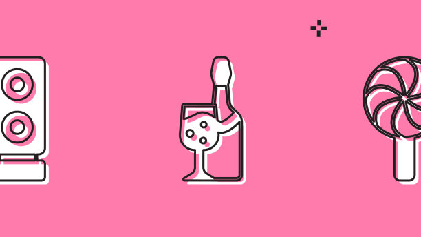 女子用彩旗设置小丑头狂欢花环图片下载