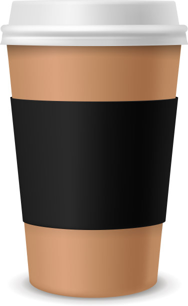 纸咖啡杯与空白品牌的现实图片下载