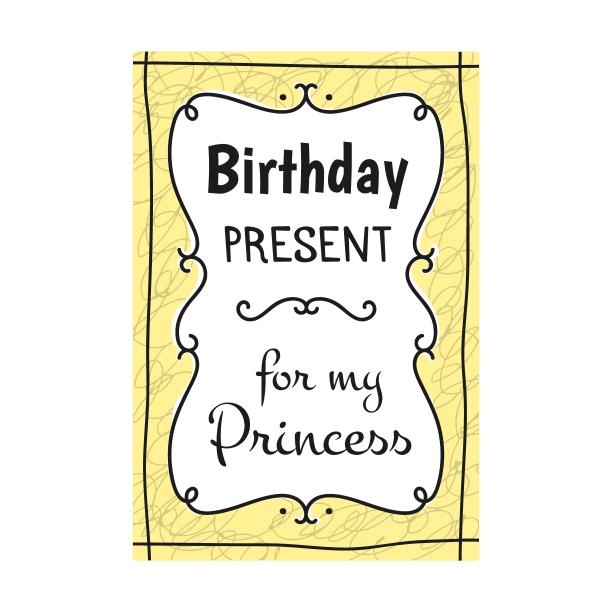 生日礼物卡。手写文本框与心和皇冠在粉红色的背景。可用于宴会邀请函，礼品包装，横幅装饰设计图片下载