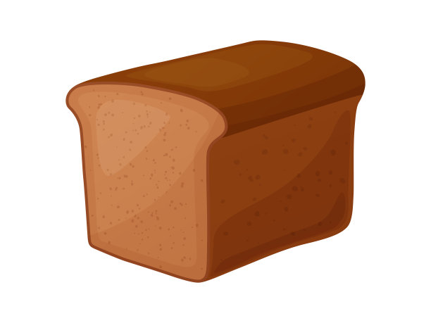 新鲜的面包。面包店吃早餐。烘焙、糕点设计的元素。图片下载