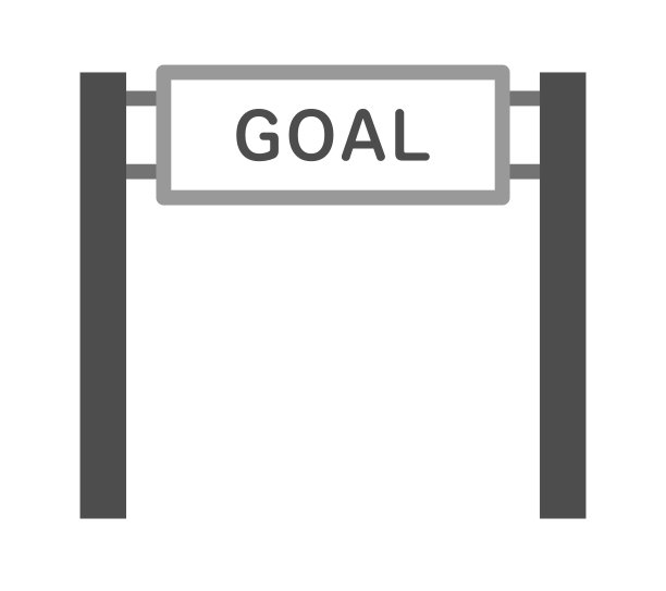 目标门孤立矢量插图。图片下载