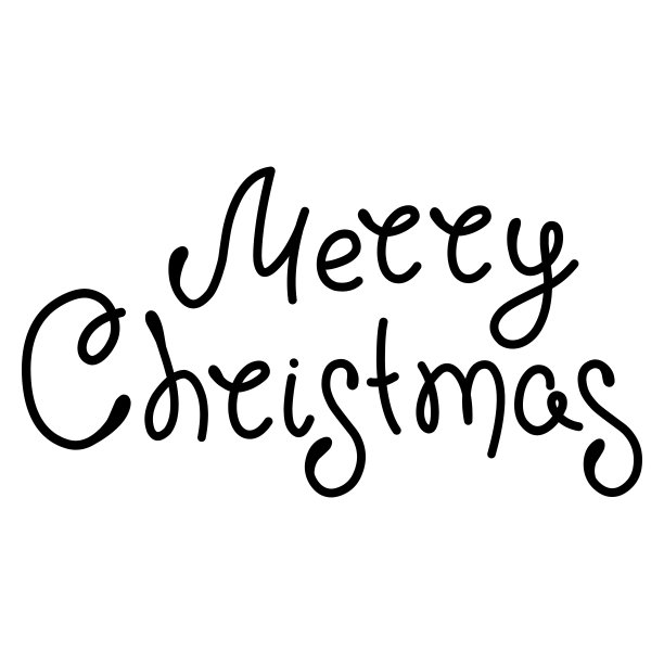 圣诞快乐手绘字母横幅。印刷标志。文字书法题卡设计。寒假海报模板。祝手写明信片。孤立的矢量图图片下载