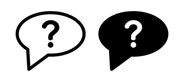 带问号的聊天图标图片下载