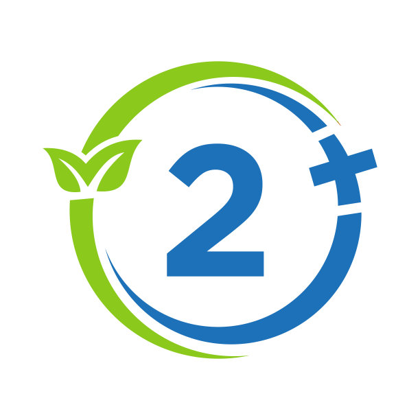 字母2医疗标志。字母2标志上的博士标志。医药药房加符号设计图片下载