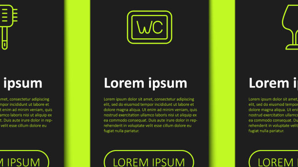 集线马桶刷和酒杯业务图片下载