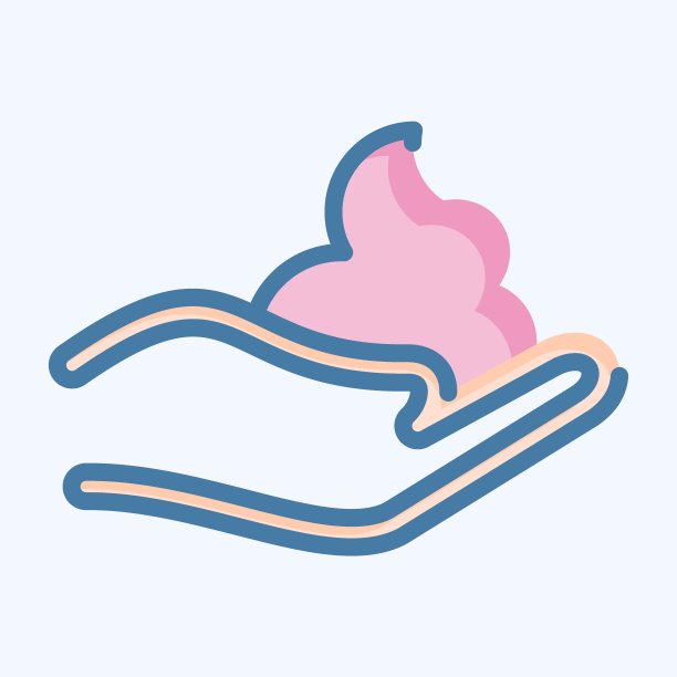 图标剃须泡沫。适合理发店的标志。涂鸦风格。简单的设计可编辑。设计模板向量。简单的说明图片下载