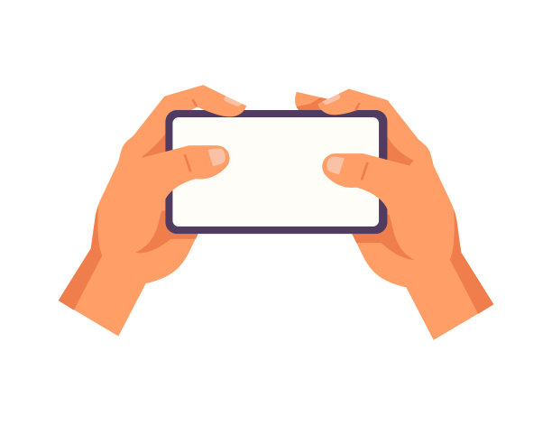 手拿着智能手机。矢量图标的人拿着智能手机或使用触摸手势在手机上阅读。按和点，pitch和unpinch，旋转和滑动符号。数码设备图片下载