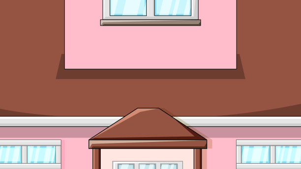 粉色墙的房子图片下载