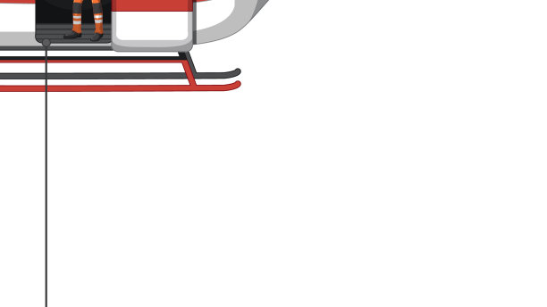 紧急救援队帮助人们卡通造型图片下载