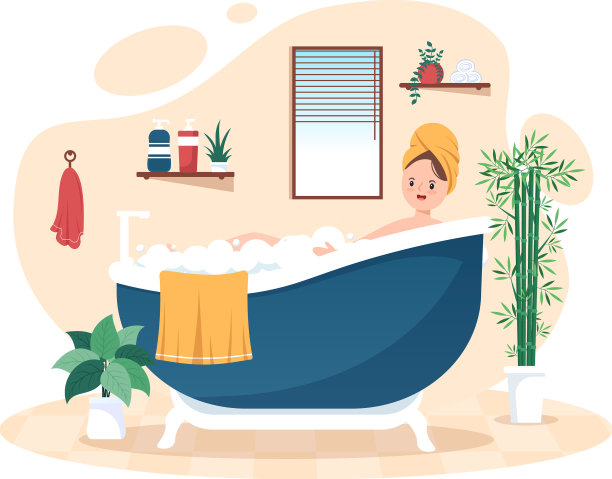 现代浴室家具室内背景图片下载