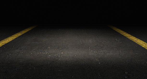 深色车库地板背景用于产品展示和网页页眉，3d渲染图片下载