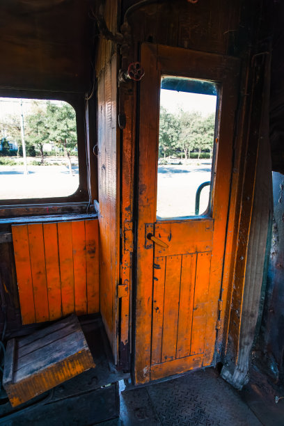 老式蒸汽火车座舱图片下载