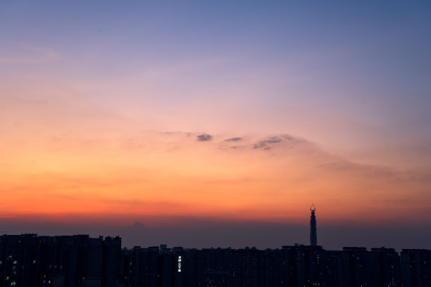 黄昏的城市图片下载