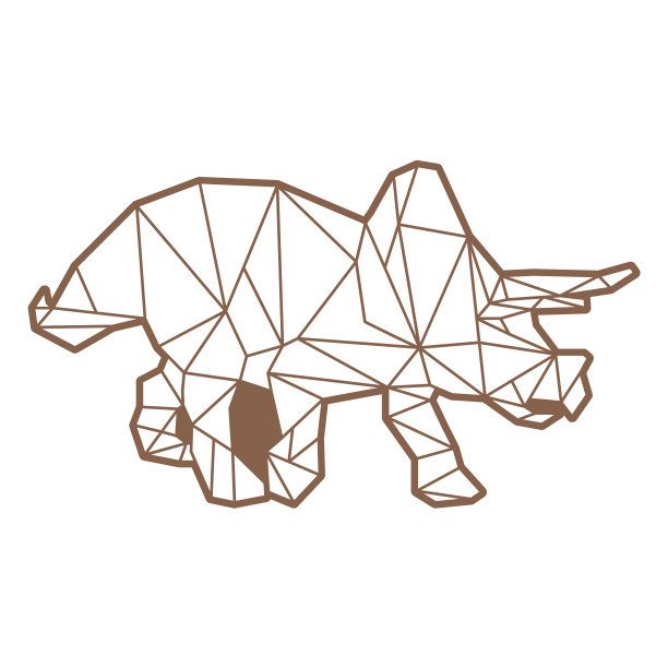 多边形三角龙恐龙高品质图片下载