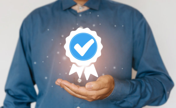 商人工作具有标志认证和标准化流程，iso认证业务，符合国际标准和质量保证理念。图片下载