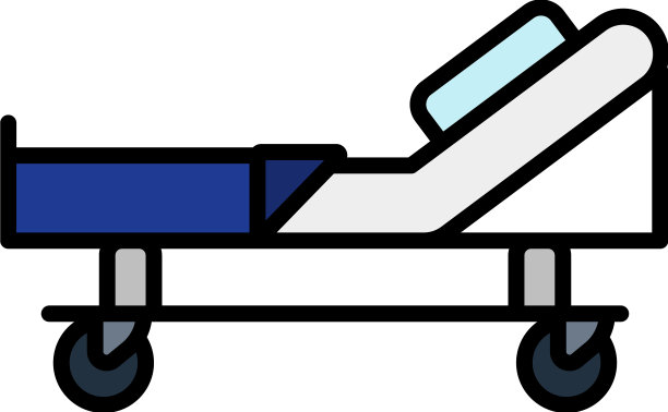 医院的病床上图标图片下载