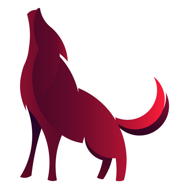 狼嚎标志高品质图片下载