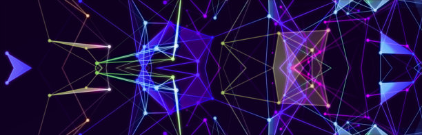 美丽的插图与连接的点和线。数字网络背景。背景介绍。3 d图片下载