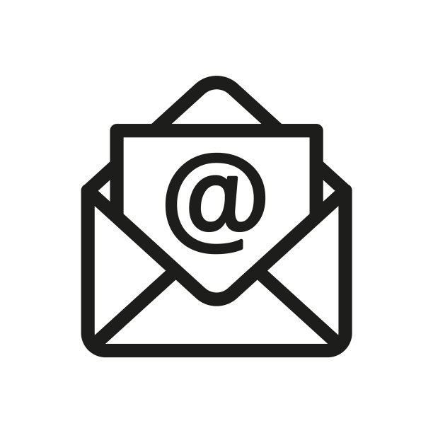 打开的信封消息或电子邮件图标轮廓图片下载