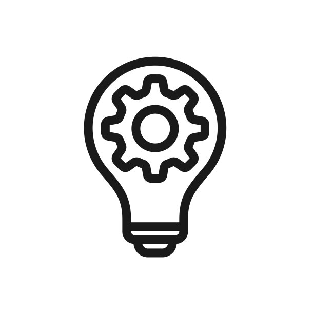 灯泡齿轮创新图标图片下载