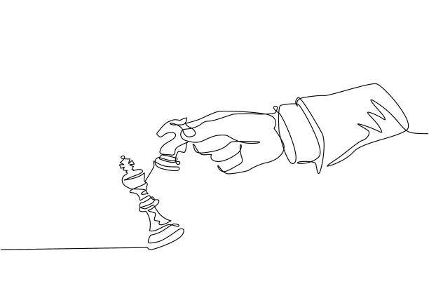 单手连续画线的人图片下载