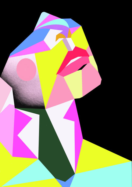 插画肖像几何女性图片下载