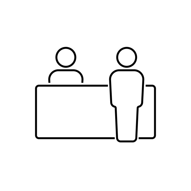 接待图标业务概念简单设计图片下载