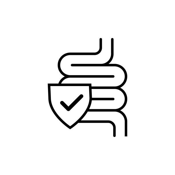 益生菌图标带护盾设计简单图片下载