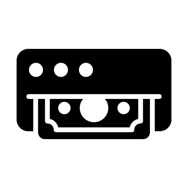 自动柜员机财务相关行图标可编辑图片下载