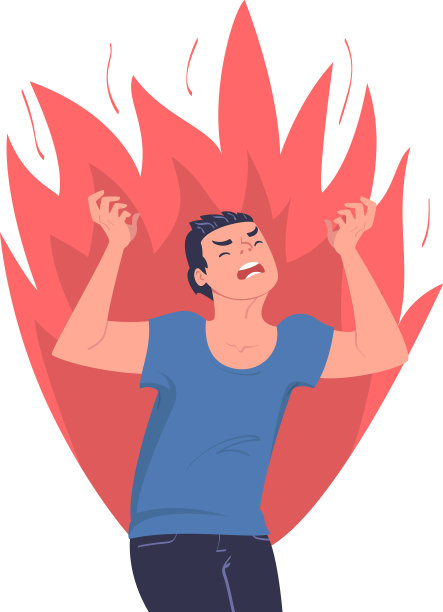 愤怒的男人怒容满面，怒吼着图片下载