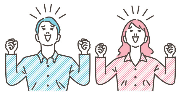 一群年轻的男女在练拳头。他们脸上洋溢着喜悦的表情。矢量插图。图片下载