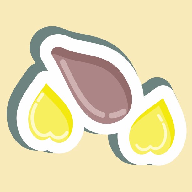 贴纸种子。适合花园的象征。简单的设计可编辑。设计模板向量。简单的说明图片下载