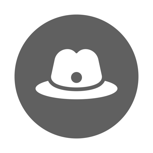 帽子，时尚，旅游icon。灰色的矢量图形。图片下载