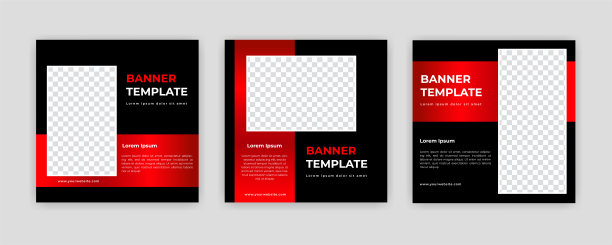 独特的现代编辑社交媒体旗帜模板。任何人都可以在社交媒体上使用这个简单的设计推广网页横幅。现代优雅的销售和折扣促销-矢量。图片下载