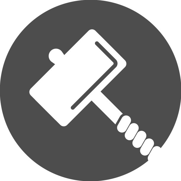 锤子图标logo扁平设计图片下载