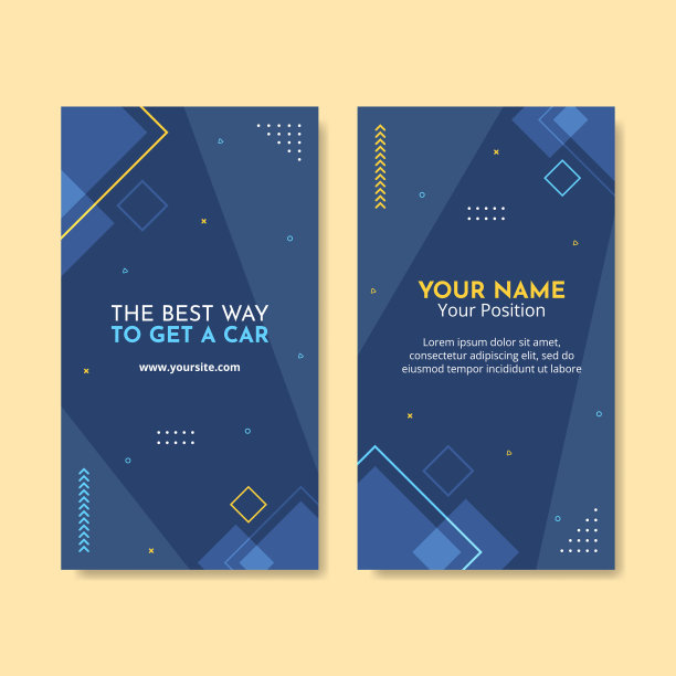 租车社交媒体卡垂直模板图片下载