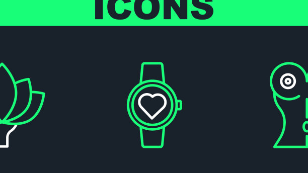 集线女子腰间荷花和智能手表图片下载