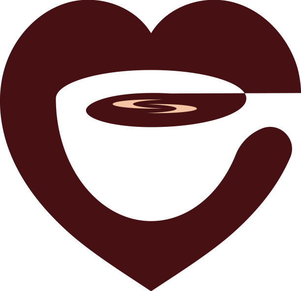 咖啡爱logo设计模板图片下载