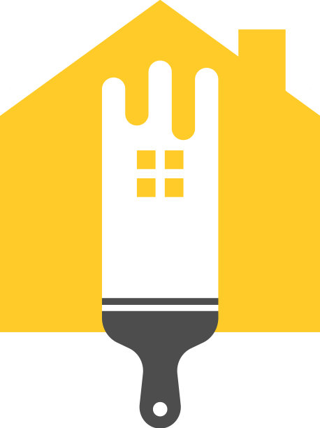 房屋油漆标志设计模板图片下载