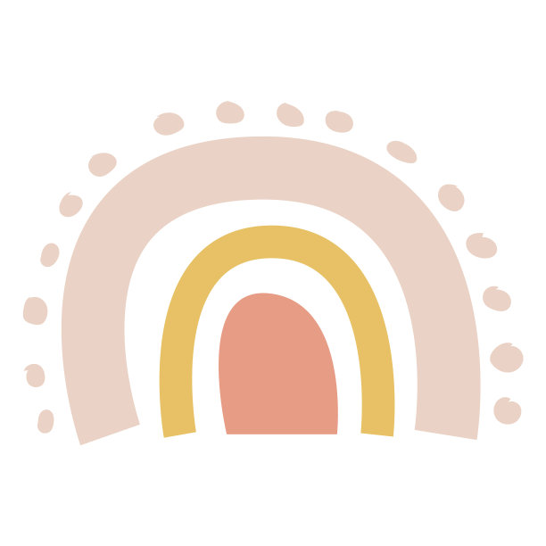 美丽的彩虹与点有机抽象高图片下载