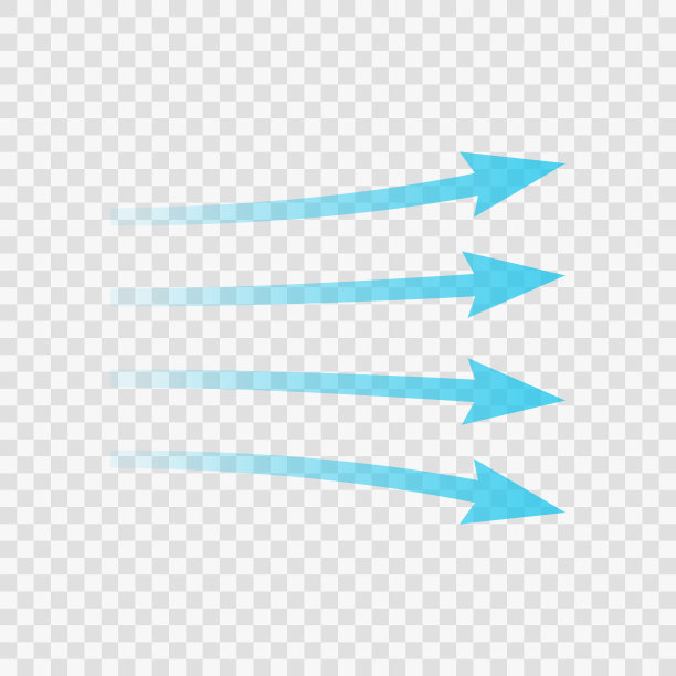 气流蓝色箭头表示气流方向图片下载