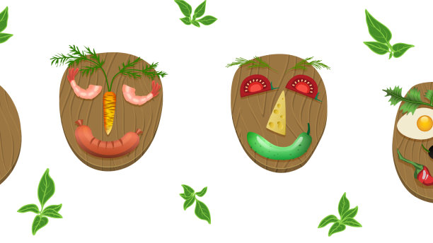 一组营养丰富的健康食品图片下载