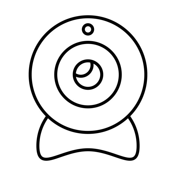 摄像头财务相关行图标可编辑笔画图片下载