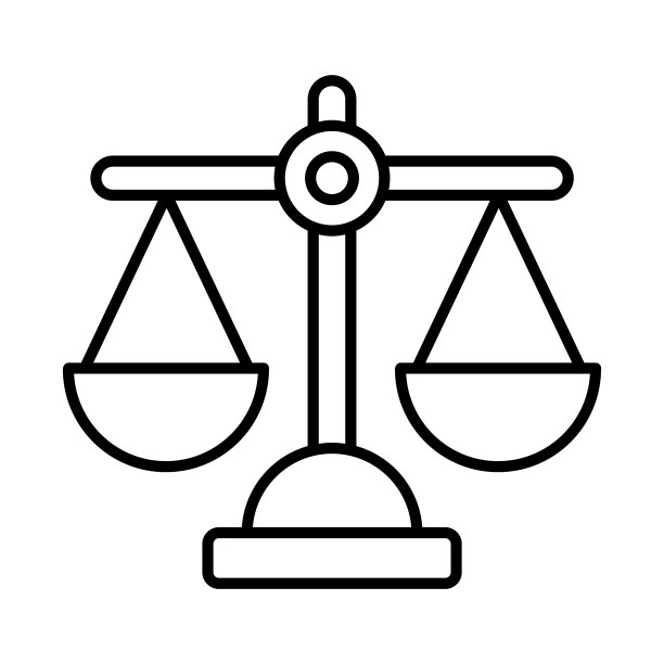 金融司法相关线性图标可编辑描边图片下载