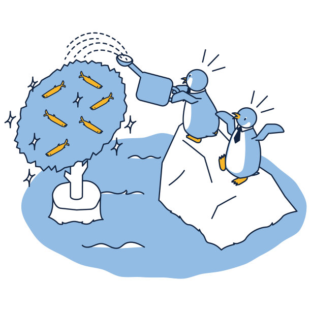 一幅等角图，想象一项投资给一棵钱树浇水图片下载