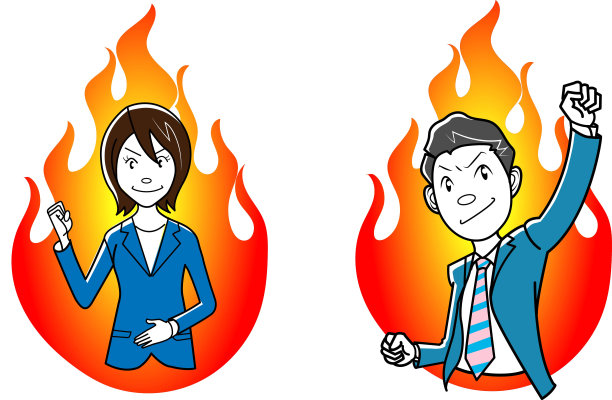 积极的商人和女商人图片下载